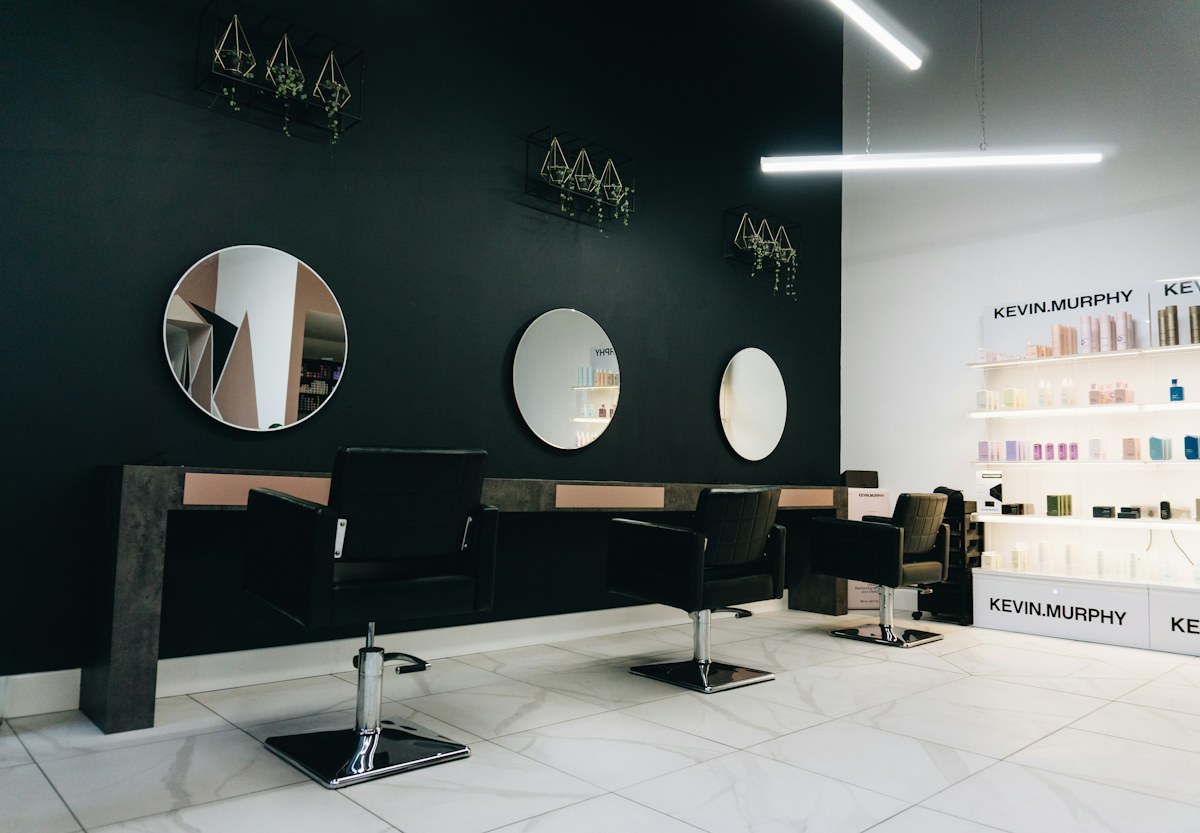 Illustrative salon interior